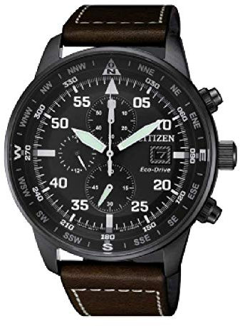 Citizen Analogico Modello Orologio Eco-Drive CA0695-17E. Marchio, marrone, Stripe