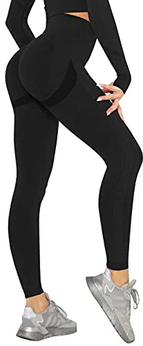 DUROFIT Scrunch Butt Leggings Damen High Waist Sport Leggings Po Push Up Leggings Booty Lift Leggins Gym Leggings Yoga Pants Ruched Sporthose