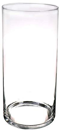 INNA-Glas Zylinder Windlicht Sanya AIR aus Glas, klar, 60cm, Ø19cm - Kerzen Glas/Glasvase