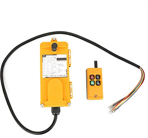 Crane Chain Hoist Push Button Switch Lifting Remote Controller 4 Buttons Including Battery