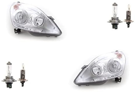 Johns, Scheinwerfer Halogen passend für Opel Zafira B 02/08- mit H7 H1 Set Links Rechts