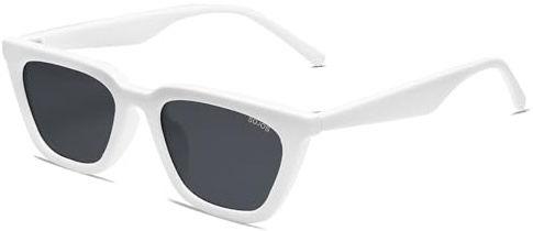 SOJOS Cateye Polarisierte Schmale Sonnenbrille SJ2169 | UV400 Schutz Eckig Vintage Retro Damen Klassisch Outdoor
