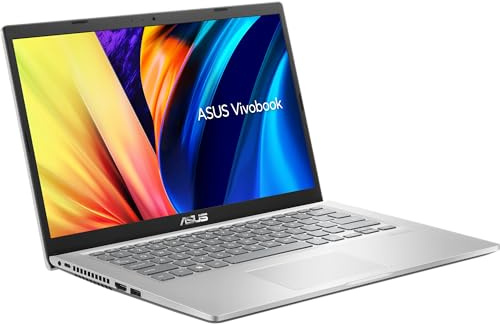 ASUS VivoBook Laptop, Display HD da 14 pollici, processore Intel Core i3-1115G4 di 11a generazione, 16 GB di RAM, SSD da 512 GB, Wi-Fi, Bluetooth, webcam, HDMI, Windows 11 Home, argento