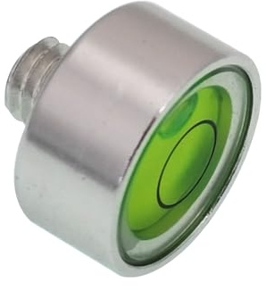 Burbuja horizontal universal de metal con varilla de tornillo, nivel circular versátil, múltiples especificaciones de nivel a elegir (16 mm)