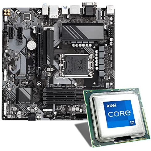 Mainboard Bundle | Intel Core i7-14700, 8X 2100 MHz, Gigabyte B760M DS3H DDR5, 2X M.2 Port, PCIe 4.0 x16, USB 3.2 Gen2 | Tuning Kit | CSL PC Aufrüstkit