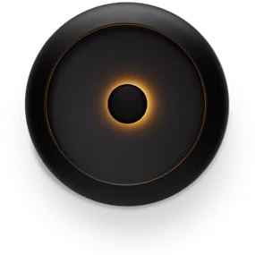 Fatboy Lampada da parete a batteria - Lampada da parete ricaricabile - Apparecchi di illuminazione wireless - Per interni ed esterni - Senza fili e dimmerabili - Oloha Medium - nero