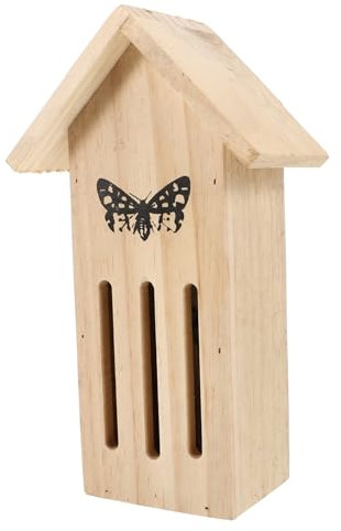 Happyyami Schmetterlingshaus Aus Holz Für Garten Schmetterlingsfutterstation Im Freien Hängendes Insektenhaus Als Gartendeko Schmetterlingshabitat Für Außenbereich