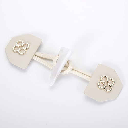 ZENZDS 3/6 Paar 34 mm grüne Leder-Horn-Kippknöpfe, Leder-Kippknöpfe zum Aufnähen, Knebelverschluss für Mäntel, Windjacken