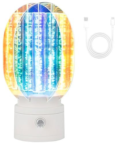 Northern Lights Projector Light, Night Lamp for Bedroom with 360 Rotation, Adjust Brightness, Led Desk Lamp Mood Lighting Mini Lamp, for Playroom Teen Girl Gift