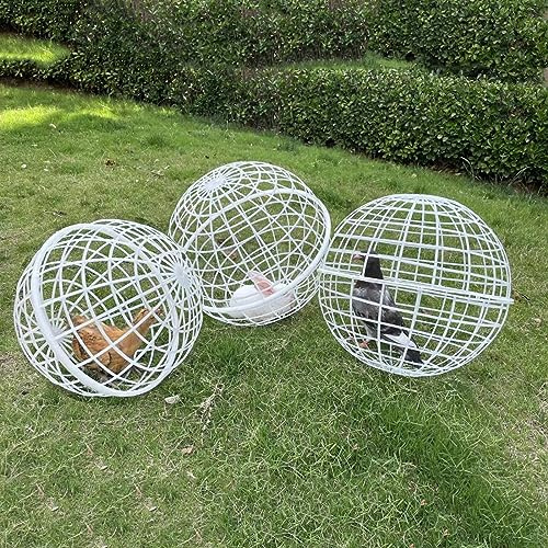Hühnerstall Outdoor Kugelform - Hühnerstall aus Kunststoff mit Rolldesign für Hasen und Hühner, witterungsbeständig