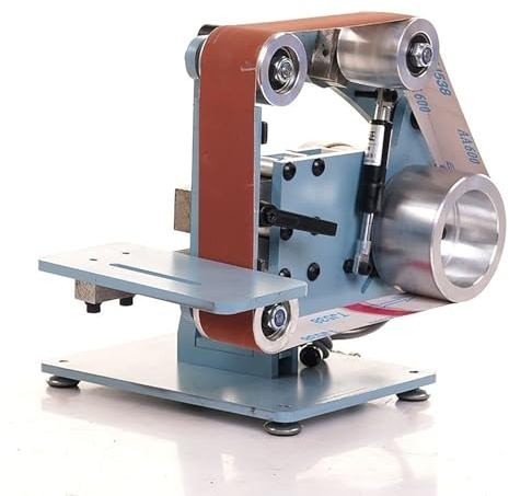 Affilatrice-lucidatrice a nastro 915*50 mm, motore da 750 W, smerigliatrice elettrica a nastro doppio uso con motore ad alta potenza e funzionamento silenzioso per progetti professionali e fai da te