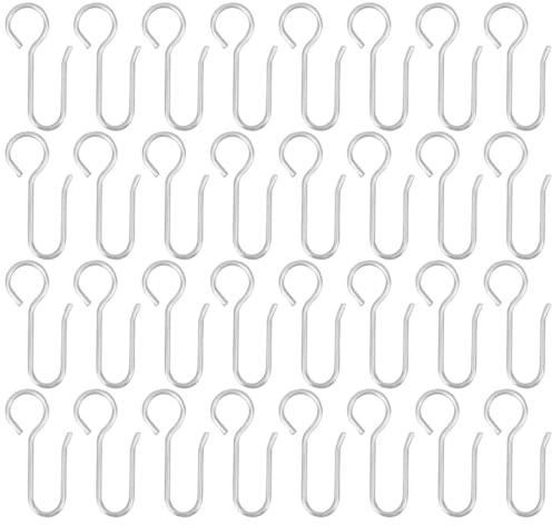 HEALSOPTHY 200pezzi Ganci Per Tende Da Soffitto in Metallo Resistente Ganci Piccoli Per Binari e Drappeggi Accessori Funzionali Per Tende e Docce Facili Da Installare e Decorativi
