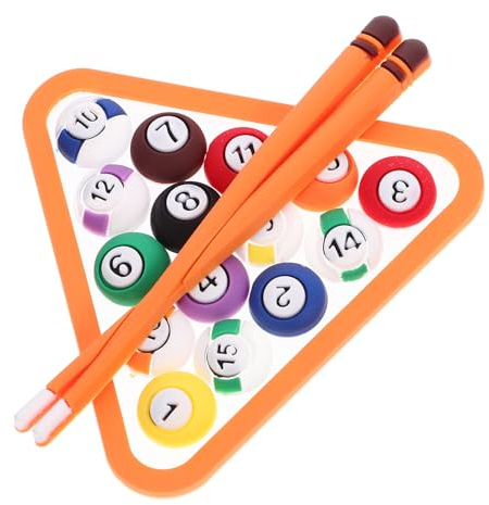 Cabilock Kreative Billard Kuchendekoration mit Kuchen 2 Satz Flexiblem Kleber Sichere Tortendekoration für Bäckerei und Hochzeitsparty