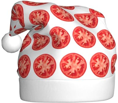 VCzsdff Weihnachts-Stirnbänder mit Tomatenscheiben-Druck, Unisex, Erwachsene, jährliche Zeremonie, 1 Stück, Dekoration, Weihnachtsbaum, Schneemann, Nikolausmütze
