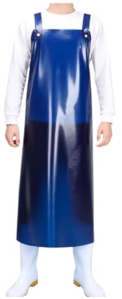JTZYM Grembiule da griglia in PVC Impermeabile e Resistente, antiolio e Agenti chimici, Regolabile e Extra Lungo per Uomo e Donna, Ideale per Barbecue e Cucina