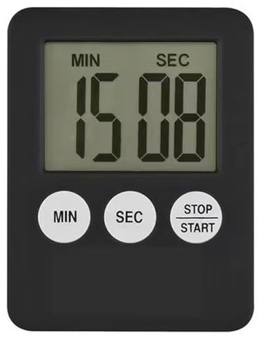 Temporizador de Cocina - Cuenta Regresiva de 7cm, versátil | Alarma Digital magnética de cuentta regresiiva con Potente imán Trasero, Temporizador de Cuenta Regresiva para cocinar, cepillos de di