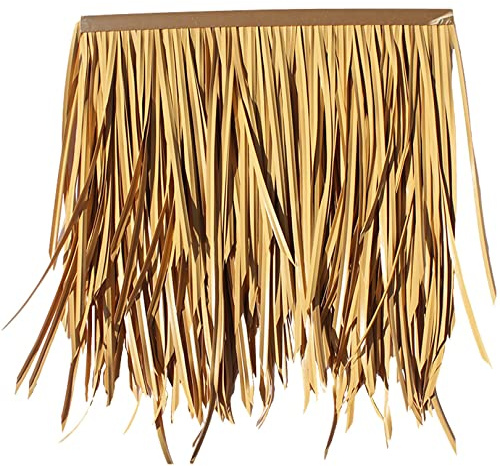 Rollos de paja de palma artificial, techo de paja Tiki para jardín, sombrilla de patio, decoración de fiesta