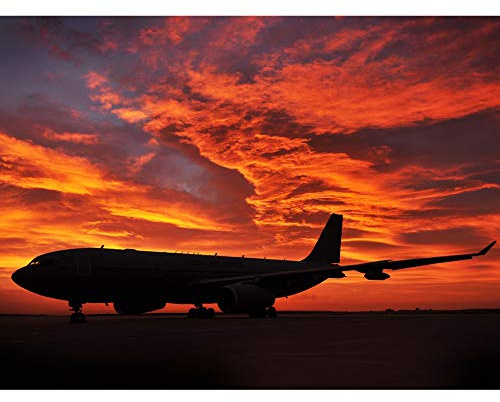 Keates Military UK RAF Voyager Transport Tanker Stampa artistica su tela di alta qualità decorazione da parete poster murale