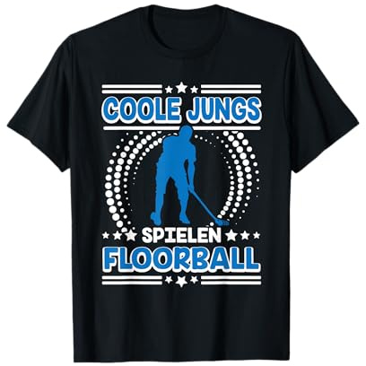 Unihockey Floorballspieler bälle Set Kinder Floorball T-Shirt