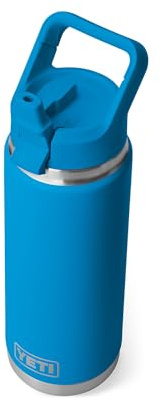 Yeti Rambler 26 Oz Coloured Straw Bottle Big Wave Blue