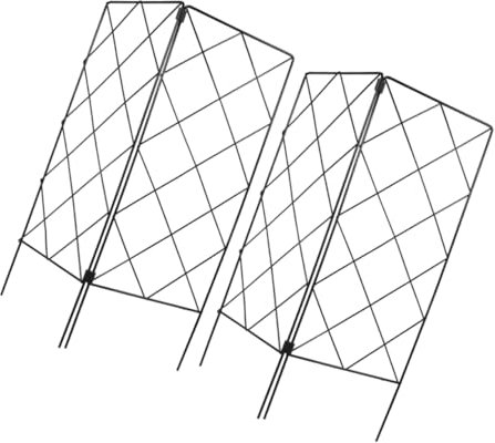 ORFOFE 2 Stück Pflanzenstützen Für Kletterpflanzen Zusammenklappbares Rankgitter 20x53cm Stabile Gartenspalier Hilfe Für Zimmer Und Gartenpflanzen