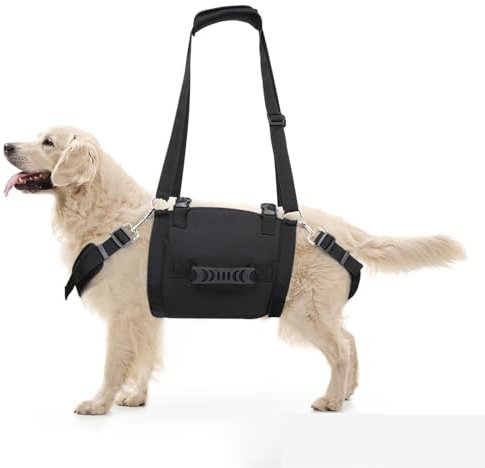 Hundegeschirr, Hilft beim Anheben der Hinterbeine, Dog Lift Harness, Hund Lift Harness, für ältere, verletzte, behinderte Hunde zum Treppensteigen, Helfen Sie Hunden Mit Schwachen Hinterbeinen (L)