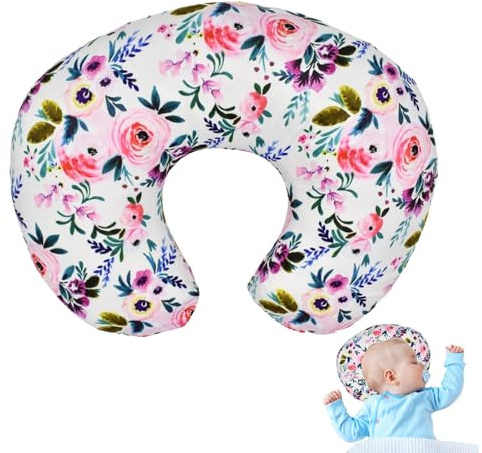 Fundas de cojín de lactancia, fundas de almohada de lactancia, fundas de almohada de lactancia suaves | Funda de cojín de lactancia para bebés en forma de U con bonito patrón para recién nacidos
