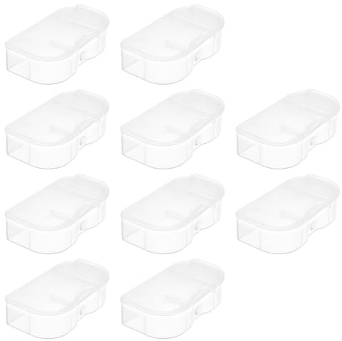 OTOTEC 10 Pezzi Custodia Protettiva Per Batteria PP Compatibile Con Nikon EN-EL15 EL15A EL15B D500 D600 D610 Fotocamere Custodia Trasparente Per La Conservazione Della Batteria