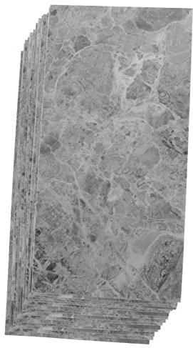 Hemobllo 16pièces Autocollants Muraux Carrelage Marbre Autocollants Décoratifs Pour Salle De Bain Et Cuisine Adhésif Pvc Imperméable Gris Facile à Installer Nettoyer