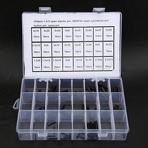 Pasador Cilíndrico Elástico de Acero Al Carbono, Piezas de Posicionamiento Hueco, Pasador de Acero Al Carbono, Característica Interna, para el Ensamblaje