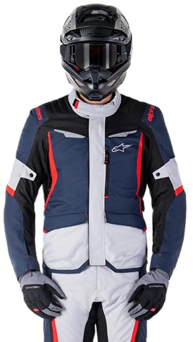 Alpinestars ST-1 impermeabile Giacca tessile moto, nero/blu/rosso, XL