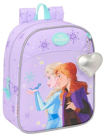 FROZEN SPIRIT - Zaino per bambini, zaino per la scuola, adattabile al carrello, ideale per l'asilo, comodo e versatile, qualità e resistenza, 22 x 10 x 27 cm, viola, M, Casual