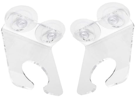 OUNONA 2Pcs Acrylic Bathtub Wine Glass Holder Suction Cup Design Shower Drink Rack for Wine Glasses for Bathroom and Tub Use