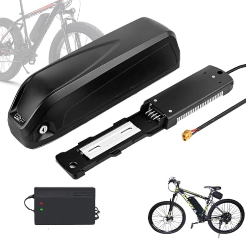 HJGHY 4 Pin,24V 13Ah, Batería de Litio de Iones de Litio para Bicicleta eléctrica (36 V, 24 V, 52 V, 48 V, 10 Ah, 13 Ah, 15 Ah, 17,5 Ah, 20 Ah) para Montaje en Tubo Diagonal.