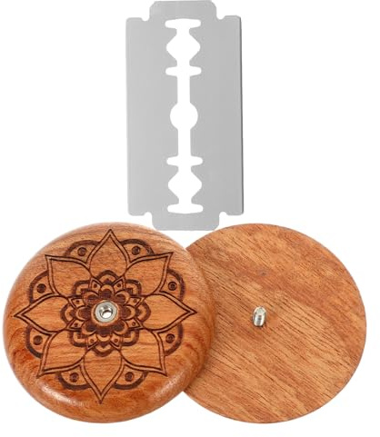 MUSISALY Set Utensili per Pane in Legno 5 Lame Sostituibili, Strumento per Incidere e Tagliare L’impasto, Accessorio da Forno Sicuro e Facile da Pulire per Uso Domestico