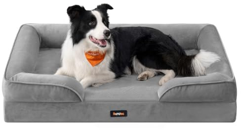 Feandrea Panier Chien Grande Taille, Orthopédique et Lavable,104 x 69 x 17 cm