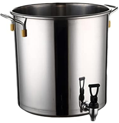 Pentola Per Zuppa Di Pesce, Pentola In Acciaio Inox Con Rubinetto, Pentola Multifunzionale Per Zuppa Con Coperchio, Secchio Per Zuppa Di Grande Capacità Con Rubinetto(40 * 40cm)
