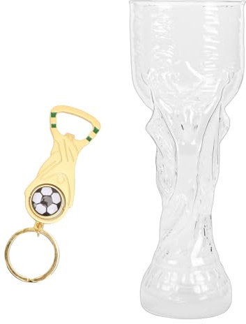 ASHATA Calice da birra con apribottiglie da 850 ml, robusto ed elegante, perfetto per raffreddare bevande per gli appassionati di sport
