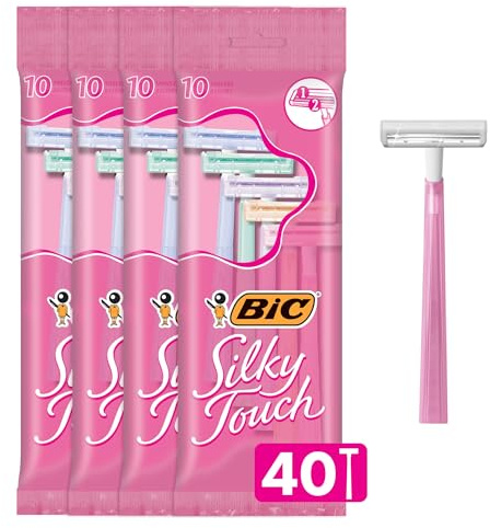 Bic Silky Touch Shavers, 10 Per Pack (4 Packs)