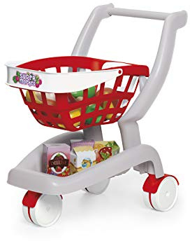 Chicos - Gran Carrito de supermercado 2 en 1 Plegable | con Sillita para bebé Convertible en Cesta | 18 Accesorios Incluidos | Recomendado para niños y niñas a Partir de 3 años (84158)