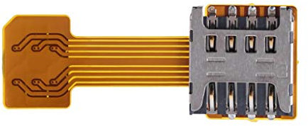 fivekim - Adaptador de Tarjeta Micro Doble SIM para teléfono Extender Mic 2-in 1 Tarjeta Adhesiva