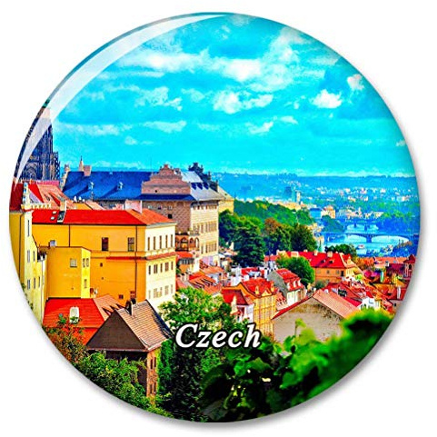 Tschechische St.-Veits-Kathedrale Prag Kühlschrank Magnete Dekorative Magnet Flaschenöffner Tourist City Travel Souvenir Collection Geschenk Starker Kühlschrank Aufkleber