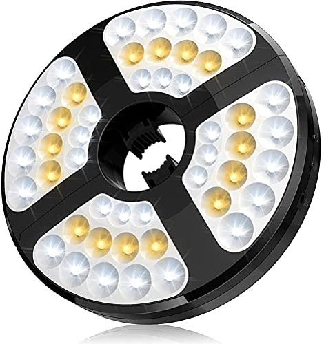 WINBST Éclairage de parasol à 48 LED, USB avec 3 modes et crochets, éclairage de table 450 lumens, éclairage LED pour jardin, plage, extérieur, barbecue, fête, camping