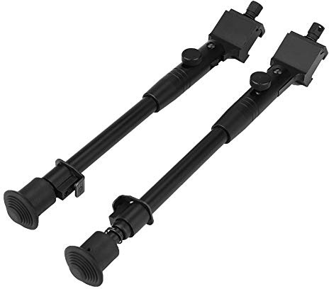 Leylor Jagd Zweibein-9-12 Zoll Durable Aluminiumlegierung Einstellbare Taktik Gewehr Zweibein Einbeinstativ für Jagdschießen