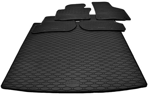 Mattenprofis Gummifußmatten+Kofferraum Set passend für VW Golf 6 VI Variant | Baujahr von 2009 bis 2014, wasserundurchlässig, Automatten, Autofußmatten