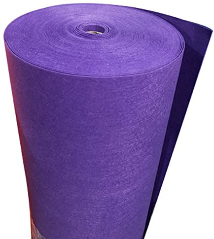 XiaoLong Filzstoff Bastelfilz Filz Stoff 1m Breit Filzplatten für Handwerk,Nähen,Patchwork,Stickereien Handwerks Projekt DIY Weihnachtsdekorationen(Size:1 * 15m,Color:Violett)