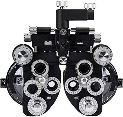 Aist Optics VT-10C Phoropter View Test Vision Tester Refraktionseinheit, Schwarz