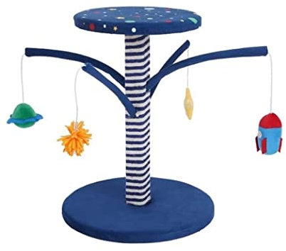 Tograt Kratzbaum Katzenbaum Katzen Kratzbaum Sternenhimmel Katzenkratzbaum Kratzbaum Mit Hängender Kugel, Langlebiger Katzenkratzer Mit Sisalseil Kratzbäume Katzenkratzbaum Kletterbaum