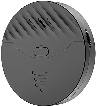 Benefischl Tuya Smart WiFi Alarma Puerta y Ventana Sensor de Vibración Alerta de Protección de Seguridad Funciona con Smart Life (Negro)