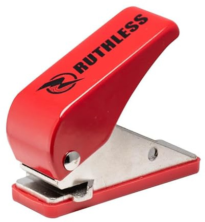 Ruthless Dart Flight Punch Pocket Size Easy to Use Darts Accessory, Red, Black and White